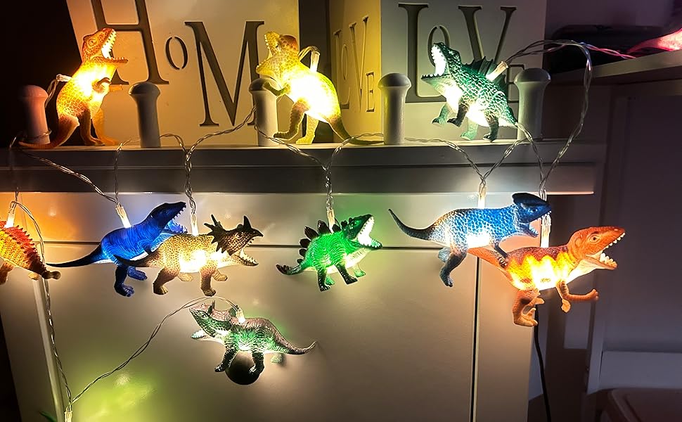 Hoolight Dinosaur String Lights with Bright Dinosaurs