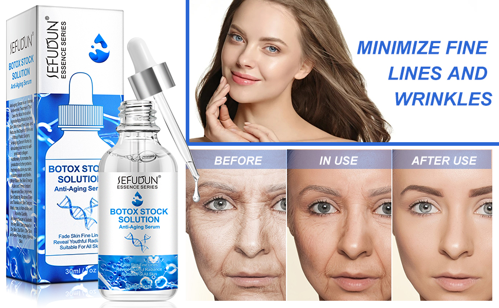 Botox Stock Solution, AntiAgingSerum, Botox Gesichtsserum, KollagenSerum für Gesicht, Botox
