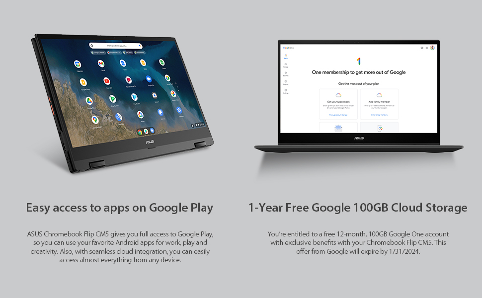 Amazon.com: ASUS Chromebook Flip CM5, 15.6