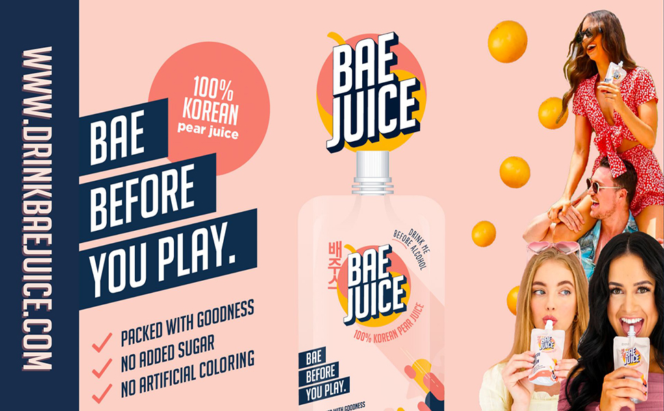Bae Juice 100 Korean Pear Juice, 12 Pack 120ml, Refreshing Taste