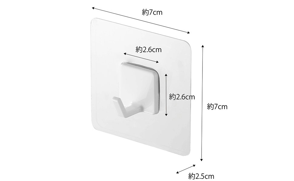 Yamazaki Industries 5666 Film Hooks, Tower, Medium, 4 Piece Set, White