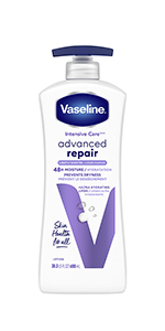 Vaseline Intensive Care Advanced Repair Lightly Scented Body Lotion 48h moisture prevents dryness