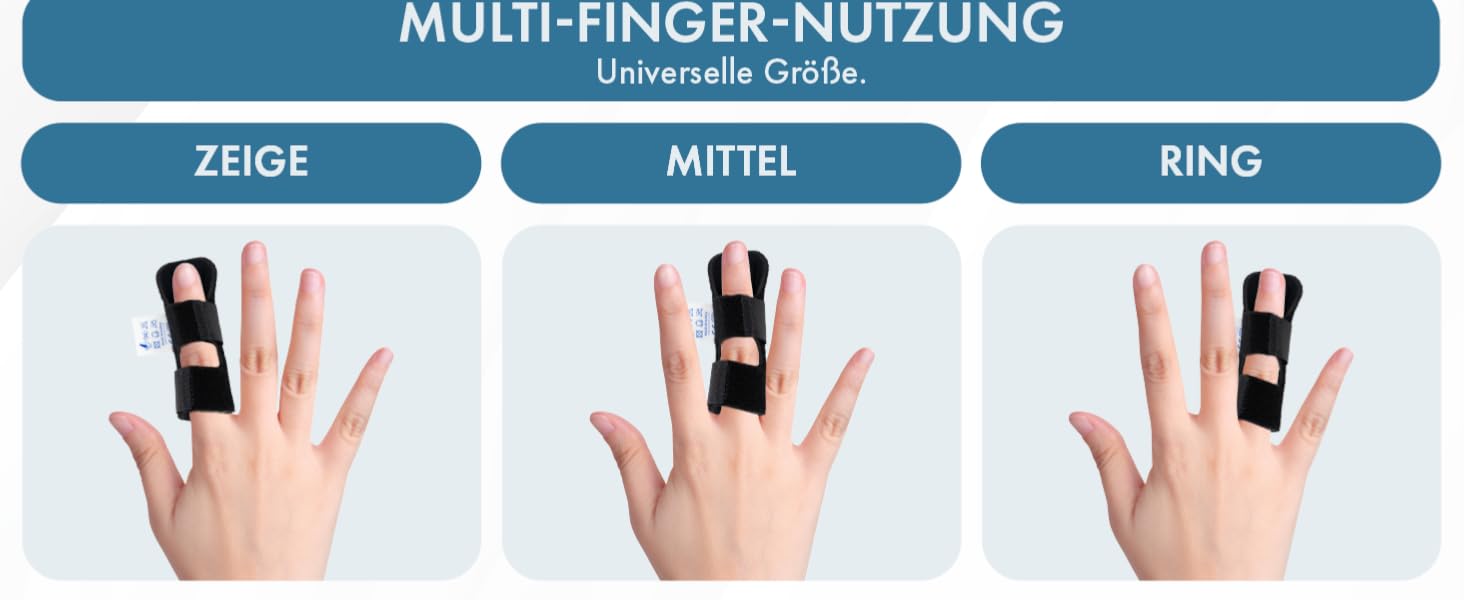 Actesso Neopren Fingerschiene Linderung bei Fingerverletzungs, Triggerfinger, Hammerfinger und Actesso Neopren Fingerschiene Linderung bei Fingerverletzungs, Triggerfinger, Hammerfinger und