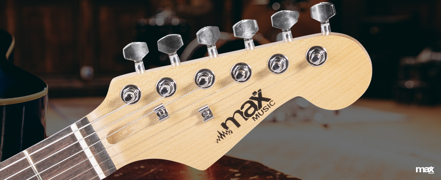 Max GigKit Beginner Electric Guitar Starter Pack Full Size Jet Black