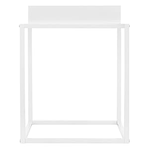 ML-Design Plantenstandaard, wit, metaal, bloemenstandaard, dienblad, plantenbak, bloembak, bijzettafel