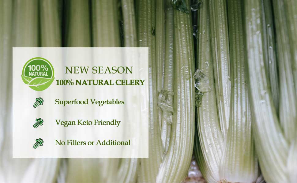 orgnisulmte Celery Powder,100 Natural FreezeDried Celery