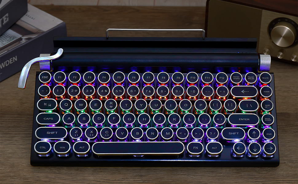 Typewriter Keyboard, Wireless Retro Type Writer Keyboards