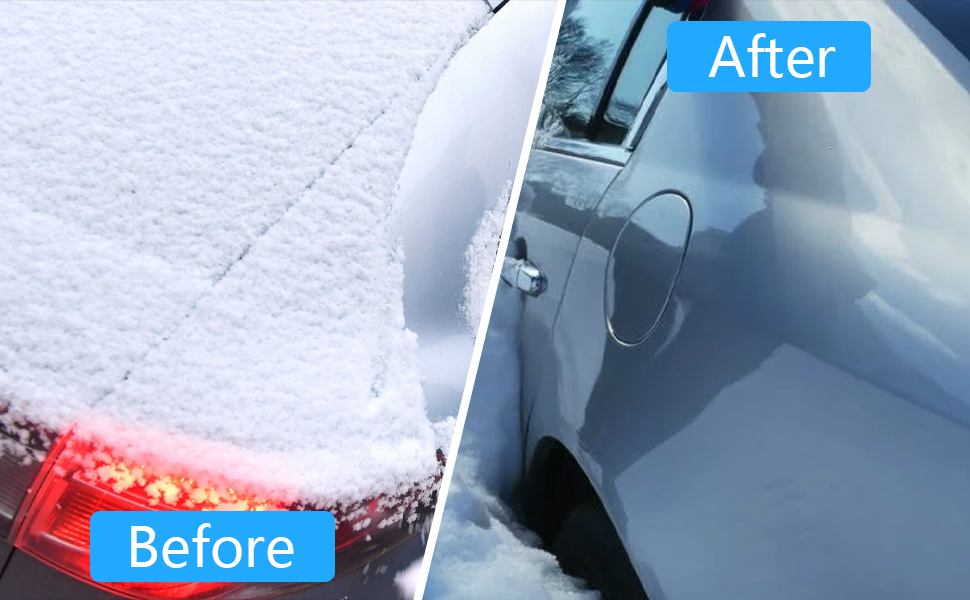4 Pack Magical Car Ice Scraper, 2 in 1 Portable Ice Scraper Car Snow