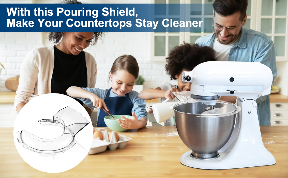 KN1PS Pouring Shield for KitchenAid 4.5Qt, W10616906