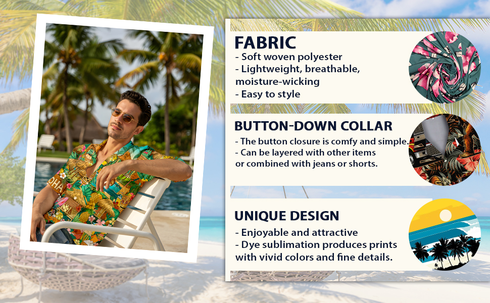 hawaiian shirt features