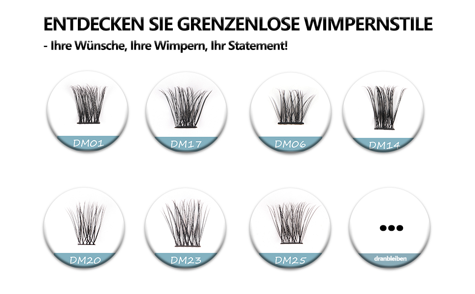 Cluster Lashes SISILILY Einzelwimpern, CDCurl, einzelne ClusterWimpern, DIYWimpern