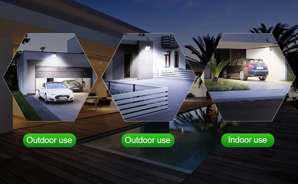 Solar Outdoor Lights [126LED/3Modes] , Split Motion Sensor Outdoor