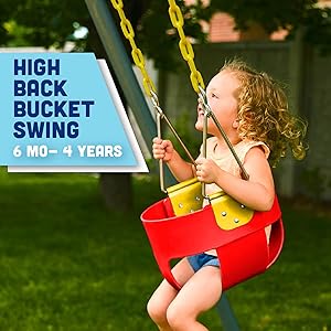 park toys for kids outdoor games for kids 3+ years flexible swing seat heavy duty chain children