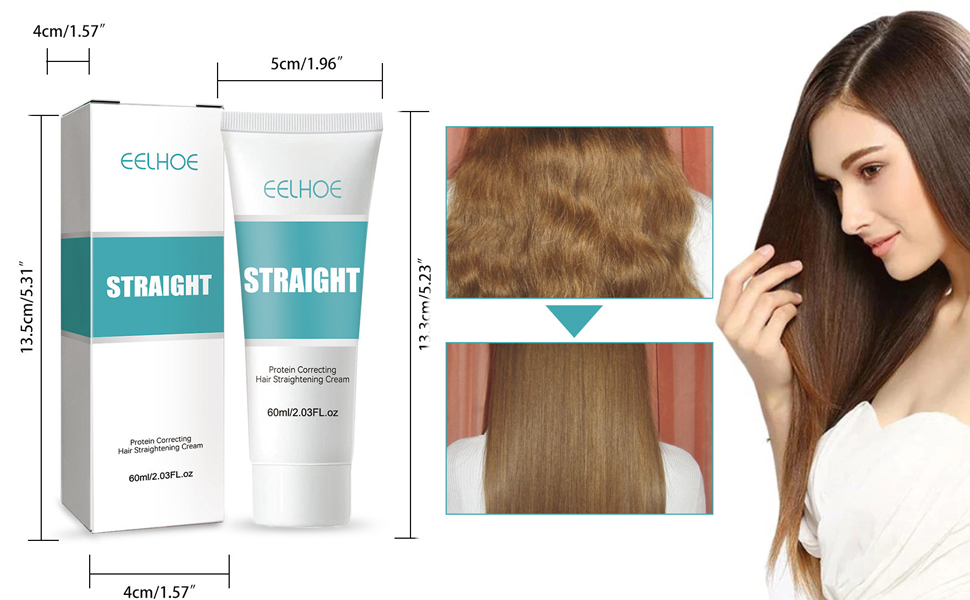 60ML Protein Correcting Hair Straightening Cream,3Second Silk & Gloss