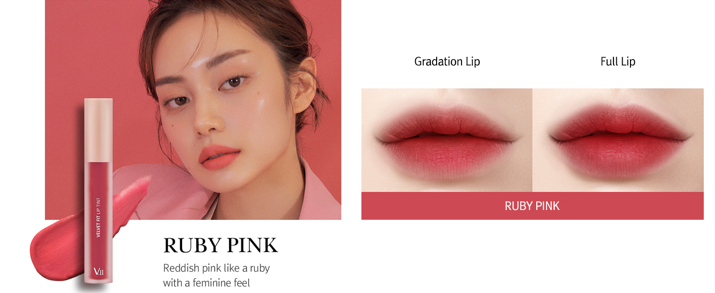 v11 lip tint_ruby pink