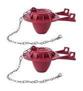 2 Pack 2-inch Universal Toilet Tank Flapper, Long Lasting All Rubber Seal Flapper Replacement Com...