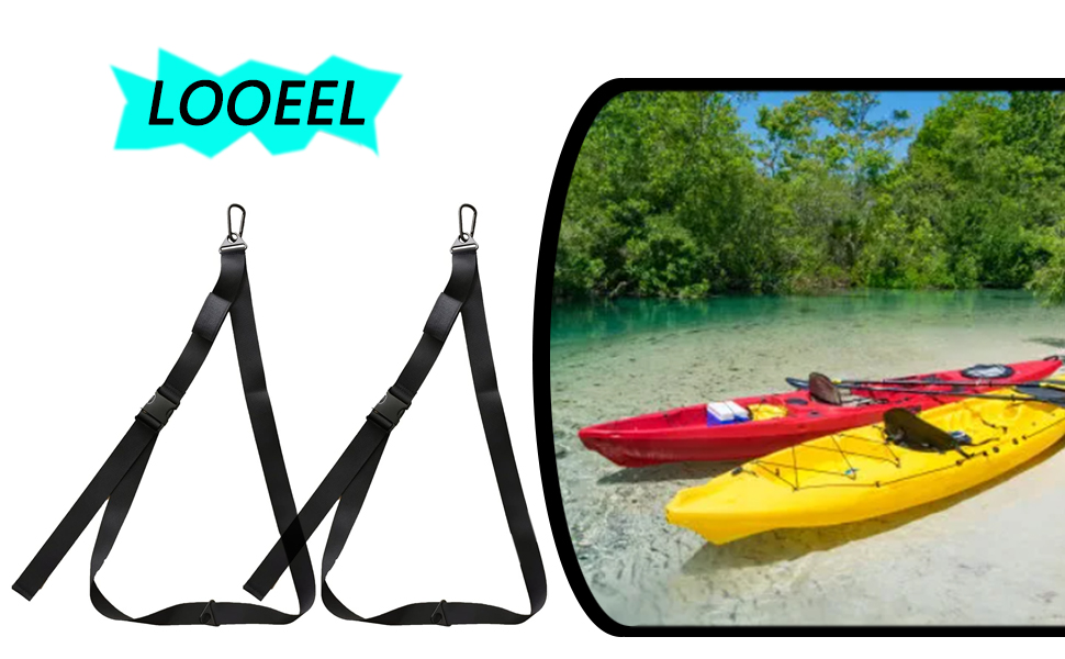 2PCS Kayak Wall Hanging Storage Strap