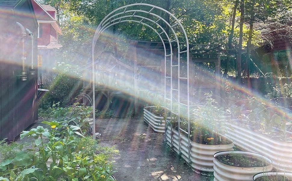 Vego Garden Modular Arched Trellis System Triple Section 5.