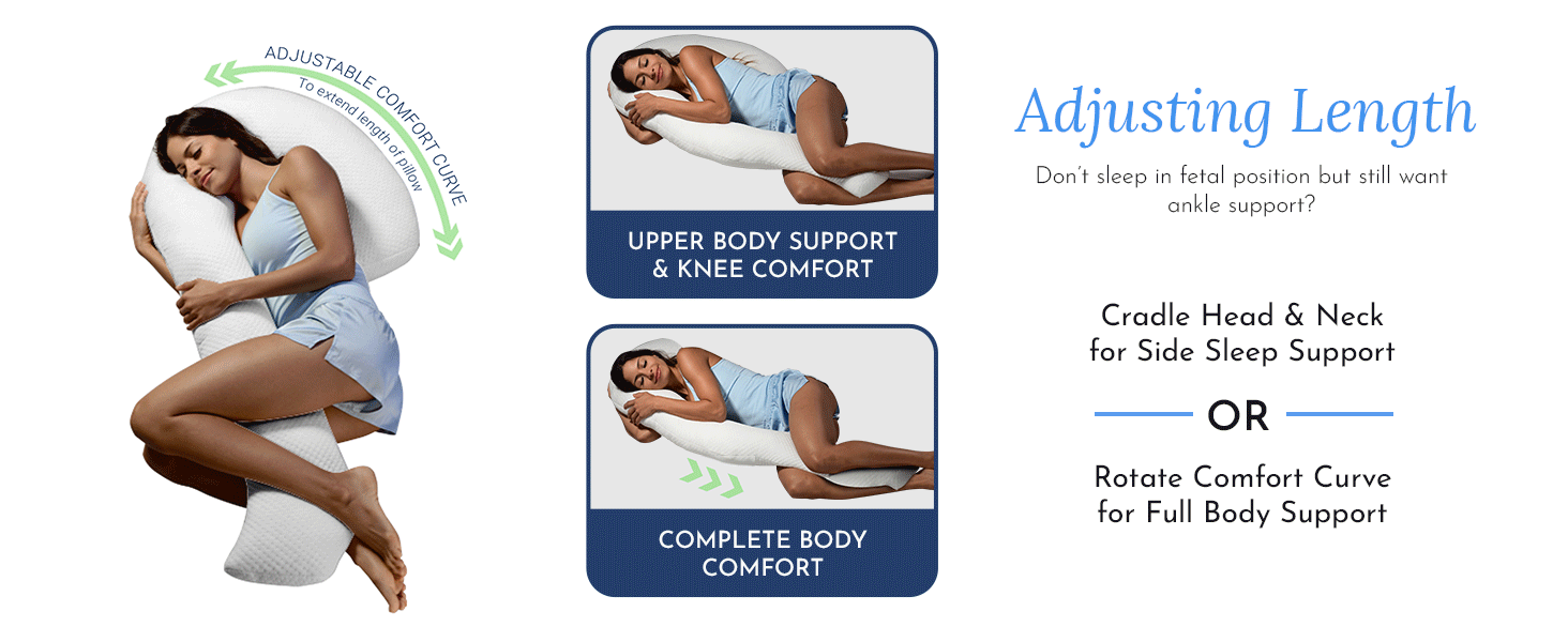 Contour Swan Original Body Pillow Cozy, Huggable Pillow