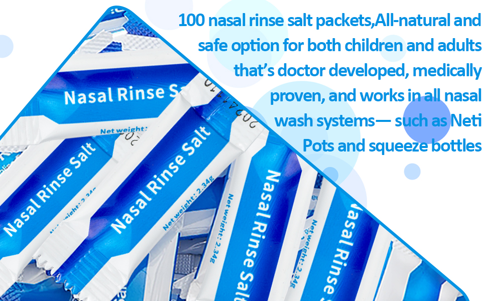 CYOUH Neti Pot Salt Packets, Individually 30 Saline Packets
