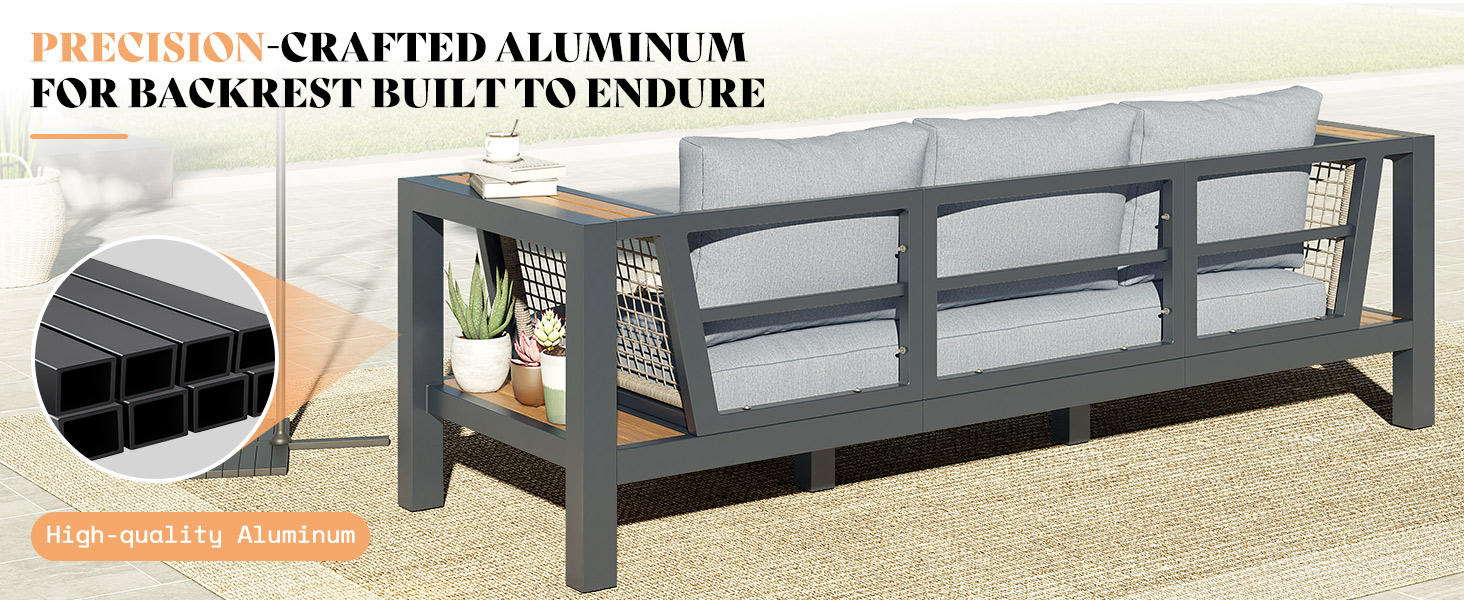 Patio Couch with 4.72