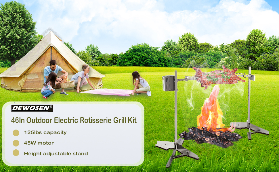 rotisserie grill kit