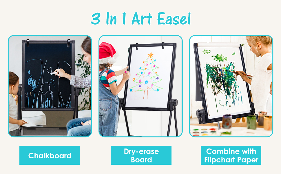 3 In 1 Kids Art Easel