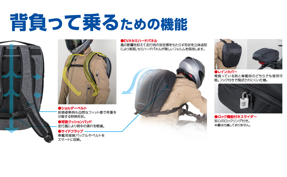 Amazon | [Tanax] バイク用バッグ MOTOFIZZ 2WAY(シートバッグ・ザック