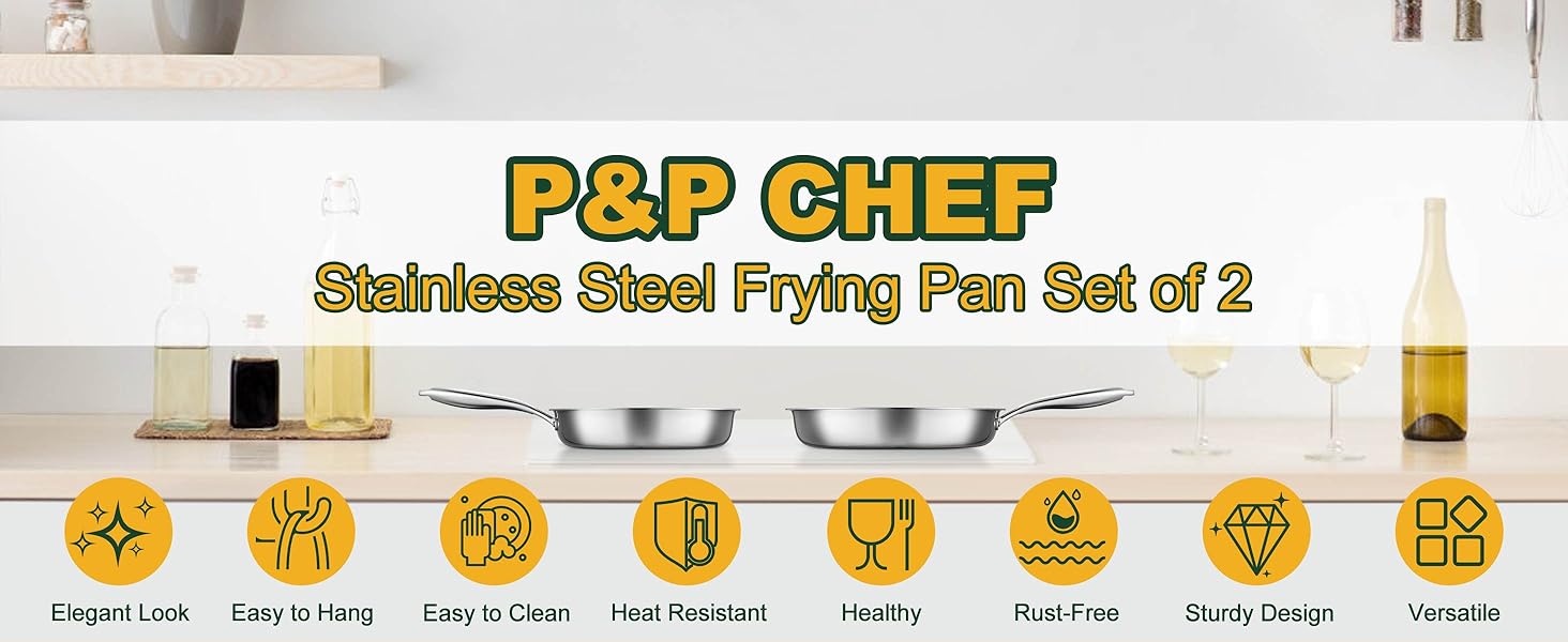 Frying pan set of 2