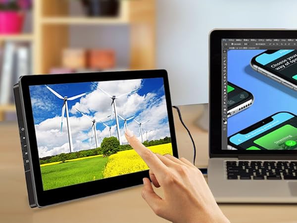 Amazon.com: Magedok 8.9 inch Touch Monitor with Stand| 1920