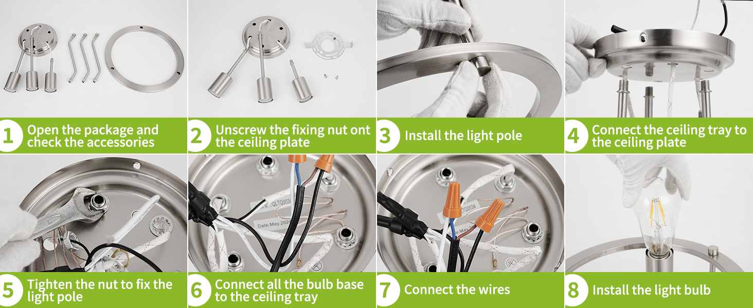 3-Light Ceiling Light Fixture