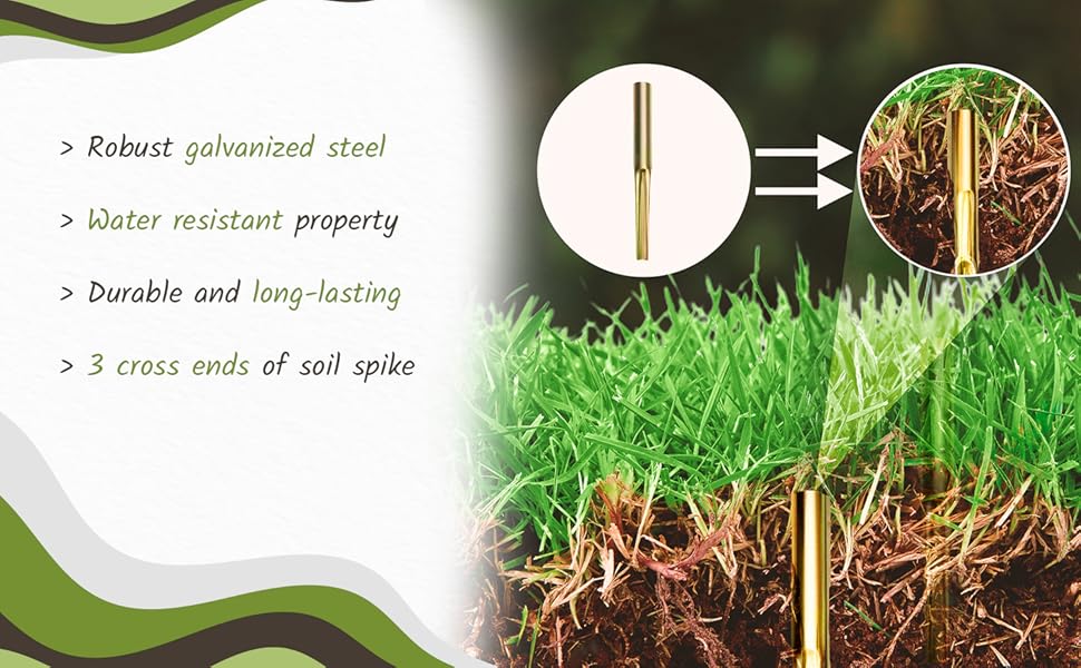 Flatro Metal ground spike with plastic adapter (32mm and 40mm