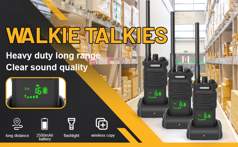 Amazon.com: UEF 2 Way Radio Long Range, High Power 10W WalkieTalkies - Commercial Two-way Radios And Long Range