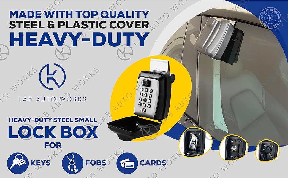 LAB Automation Car Window Lock Box Punch Button Key Lock