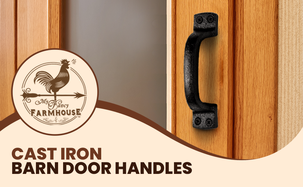 Cast Iron Barn Door Handles - My Fancy Farmhouse
