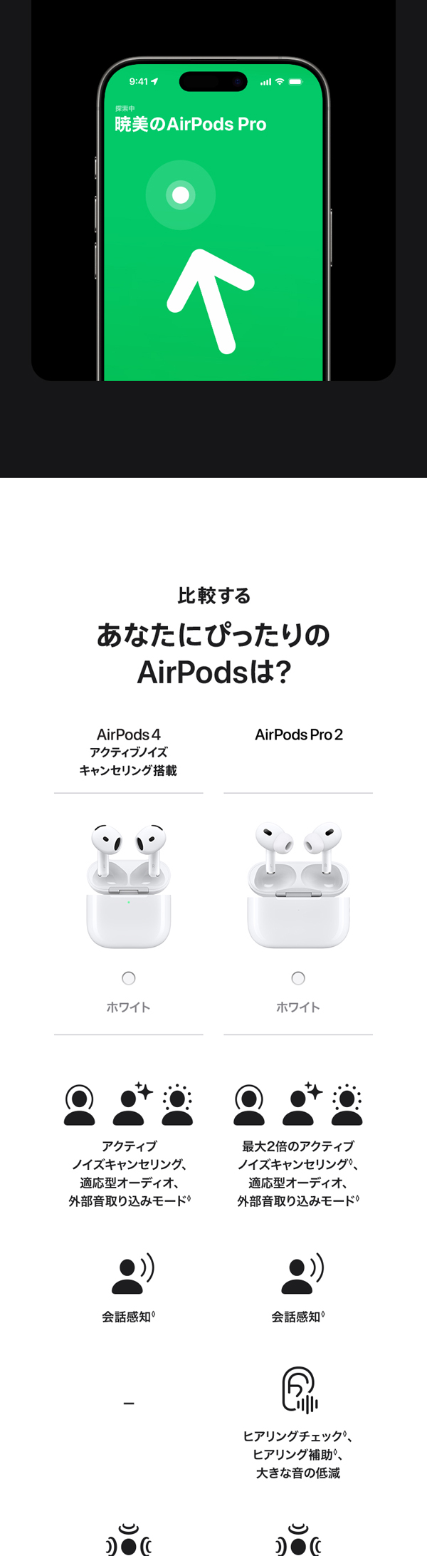 Amazon.co.jp: Apple AirPods Pro 2 + 延長2年 AppleCare+ for
