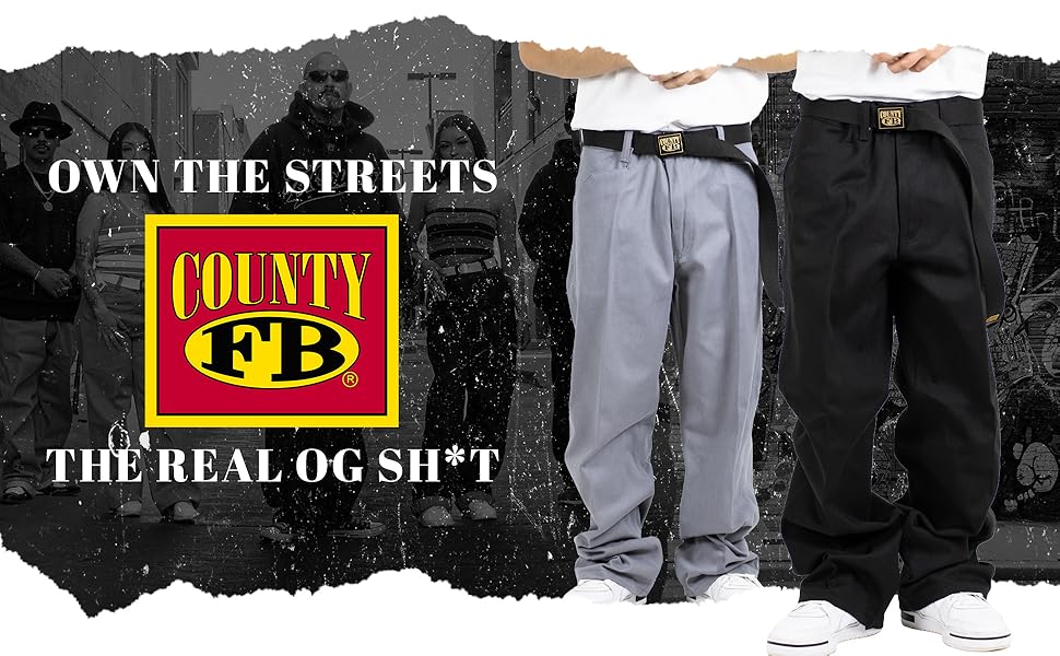 FB COUNTY【50/50 PANTS】BLACK FB County 50/50 Pants
