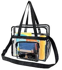 Amazon.com | 12x6x12 clear stadium bag, Clear Tote Bag