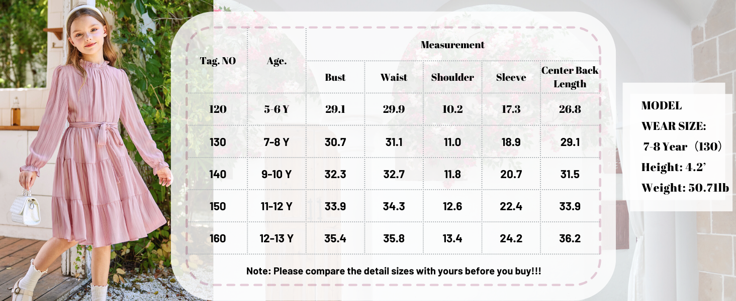 girls long sleeve dress