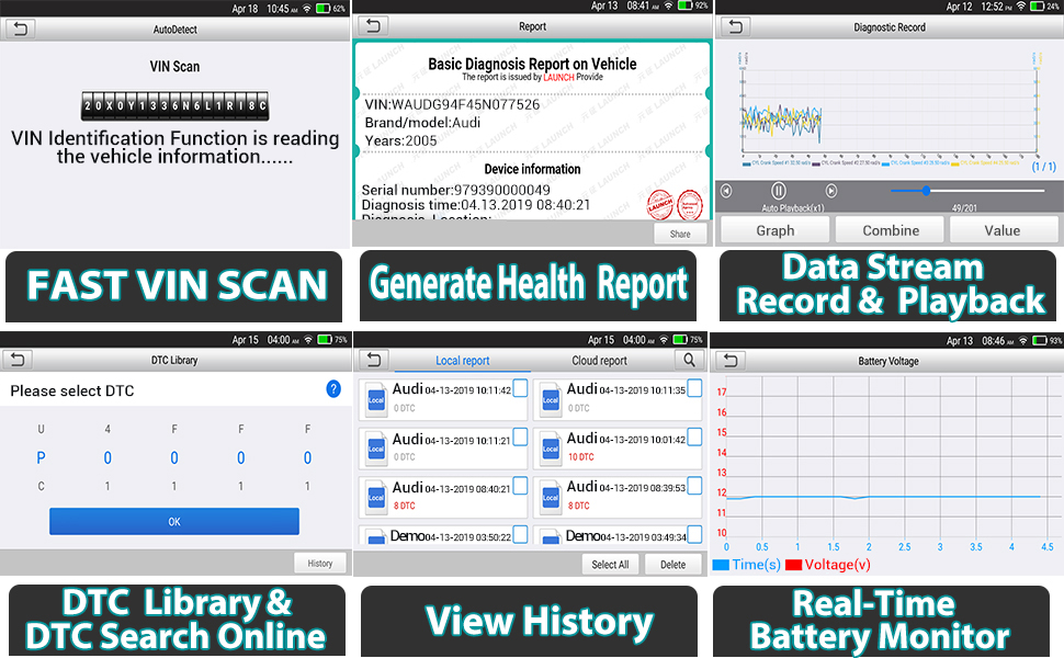 launch obd2 scanner car scanner scan tool