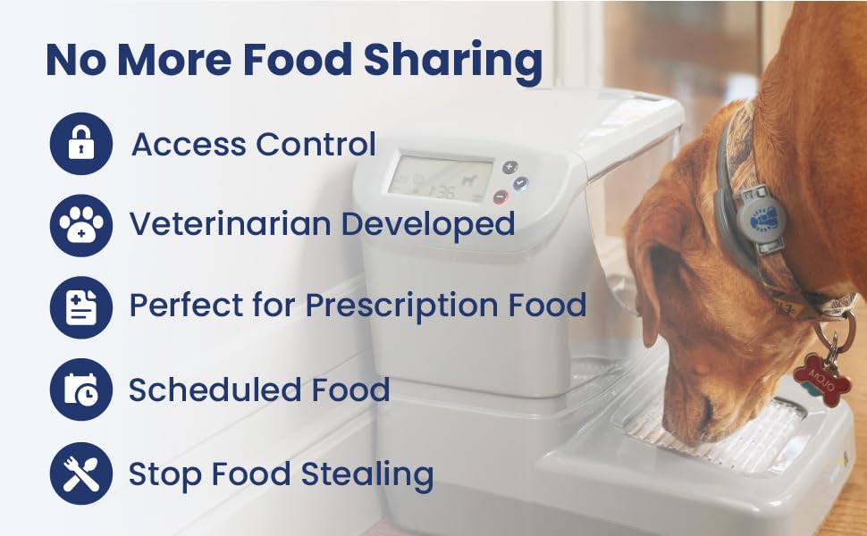 PortionPro Rx Automatic Pet Feeder with Active RFID