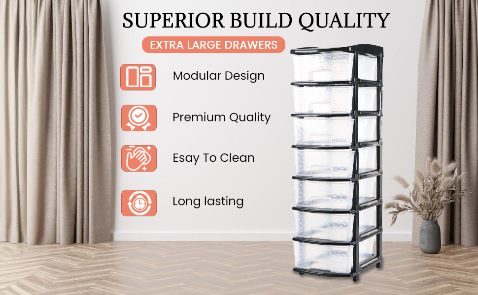 Plastic Drawers Storage Organizer