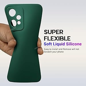 LIRAMARK Silicone Soft Back Cover Case for OnePlus Nord CE 2 Lite 5G / 1+Nord CE 2 Lite 5G (Silicone Black) 43 liramark