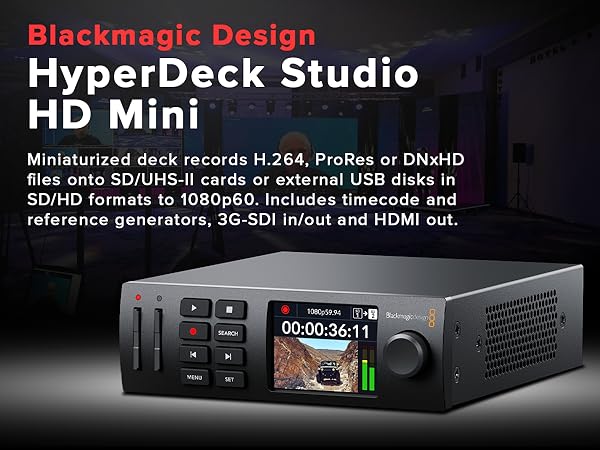 その他 BlackmagicDesign HyperDeckStudio HD Mini Blackmagic Design HyperDeck Studio HD Mini HYPERD/ST/DAHM B&H