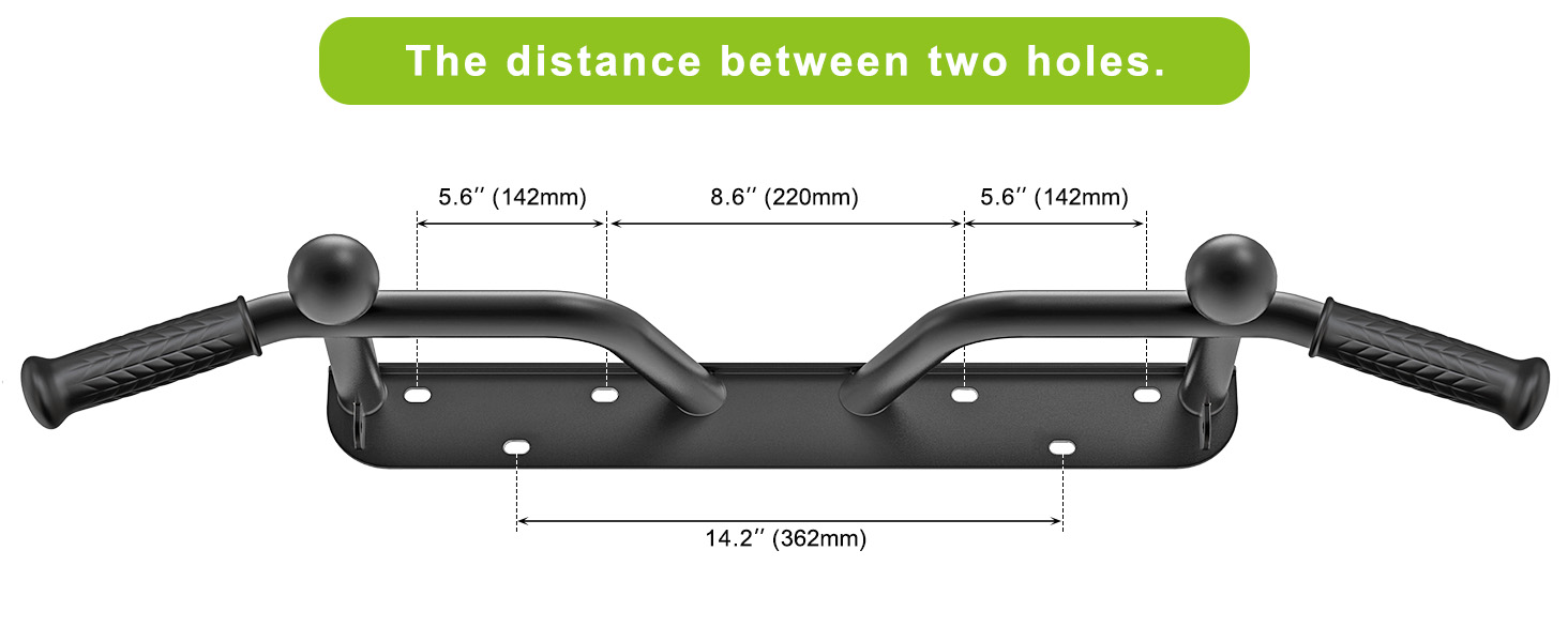 Kipika Pull Up Bar Doorway, Pull Up Bar Wall Mounted, Multifunctional