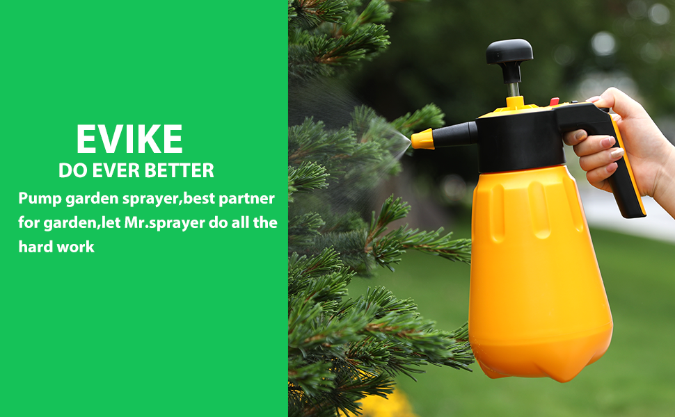 Handheld Pump Garden Sprayer, 0.52 Gallon Pressure Sprayer