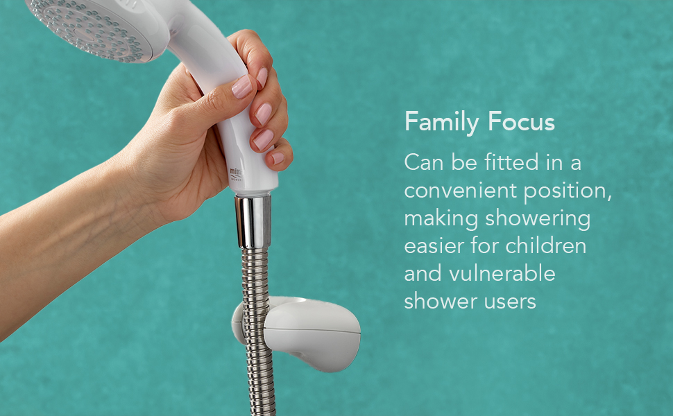 Mira Showers Logic Shower head handset holder White 2.1605.149 Amazon