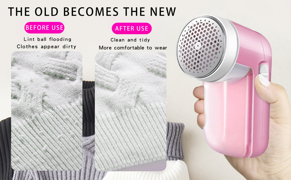 Lint Remover, Rechargeable Fabric Shaver Electric Sweater