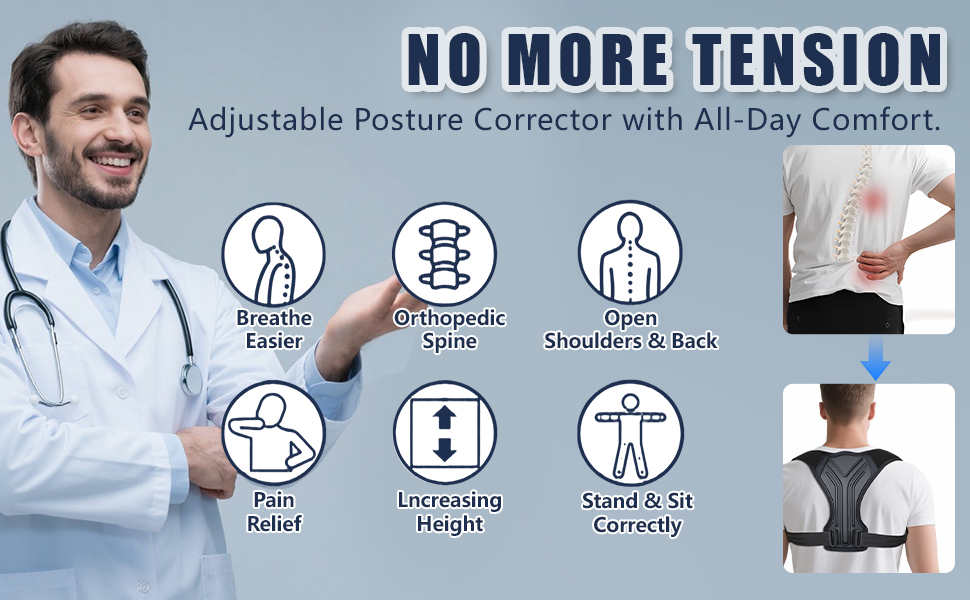 scoliosis corrector faja para postura de la espalda mujer best posture corrector for women