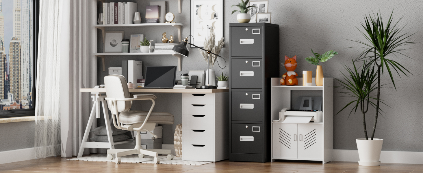 4 Drawer File Cabinet